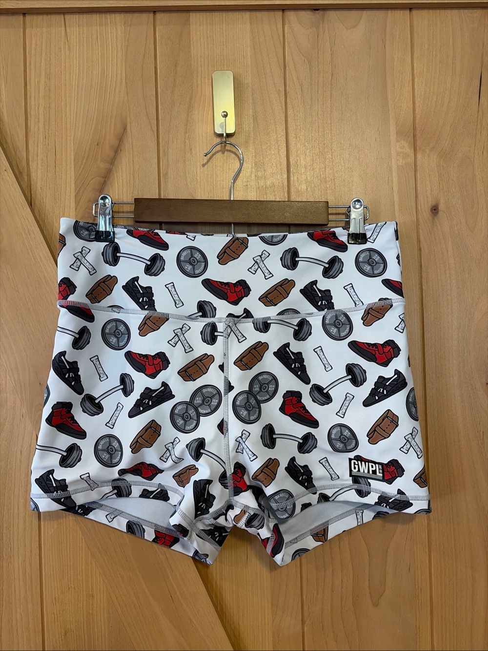 Girls Who Powerlift GWPL 2XL Shorts Powerlifting SBD Fitness Cartoon Print Squat
